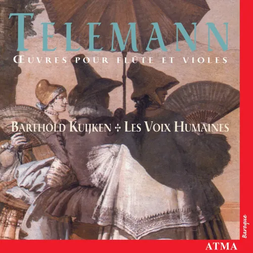 Pochette du CD Telemann : Œuvres pour flûte et violes