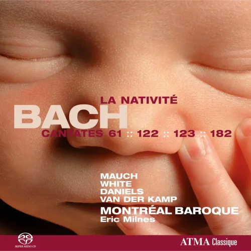Pochette du CD Bach : Cantates de la nativité 61, 122, 123, 182